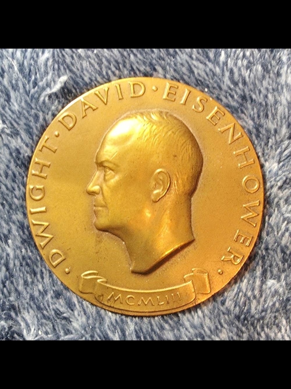 Official 1953 Dwight D. Eisenhower Presidential Inaugural Bronze Medal